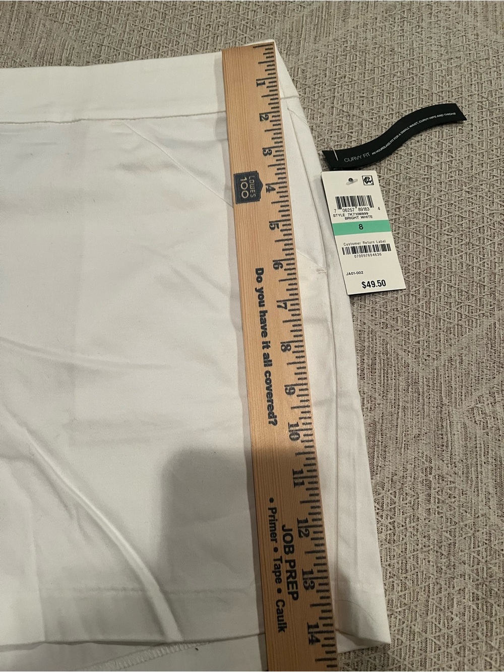 INC International Concepts White Women's Tailored Dress Shorts Minimalist - Picture 6 of 8